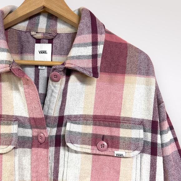 Vans | Small Shacket Jacket Plaid Checkered Skate Femme Warm Winter Soft Weather - Picture 3 of 7